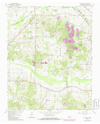 United States Geological Survey Pillowville, TN (1967, 24000-Scale) digital map