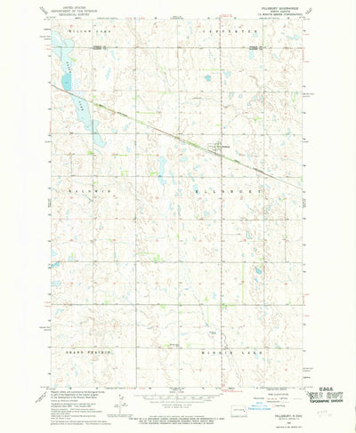 United States Geological Survey Pillsbury, ND (1967, 24000-Scale) digital map