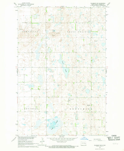 United States Geological Survey Pillsbury SW, ND (1967, 24000-Scale) digital map