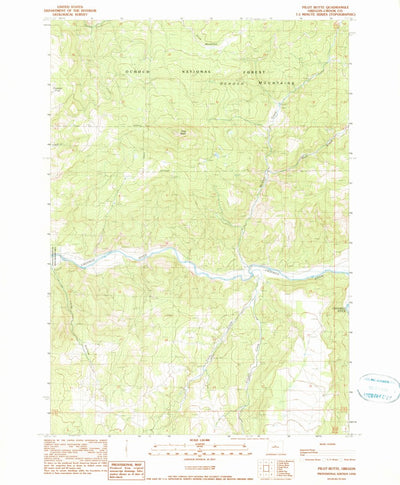 United States Geological Survey Pilot Butte, OR (1990, 24000-Scale) digital map