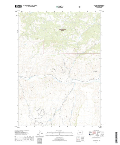 United States Geological Survey Pilot Butte, OR (2020, 24000-Scale) digital map
