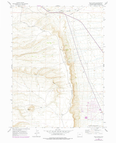 United States Geological Survey Pilot Butte, WY (1961, 24000-Scale) digital map