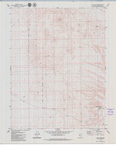 United States Geological Survey Pilot Cone, NV (1979, 24000-Scale) digital map