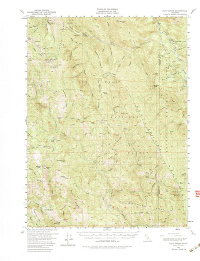 United States Geological Survey Pilot Creek, CA (1951, 62500-Scale) digital map