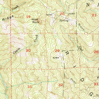 United States Geological Survey Pilot Creek, CA (1951, 62500-Scale) digital map