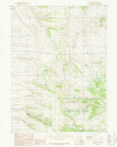 United States Geological Survey Pilot Hill, WY (1987, 24000-Scale) digital map