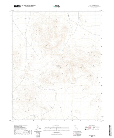 United States Geological Survey Pilot Knob, CA (2021, 24000-Scale) digital map