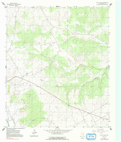 United States Geological Survey Pilot Knob, TX (1955, 24000-Scale) digital map