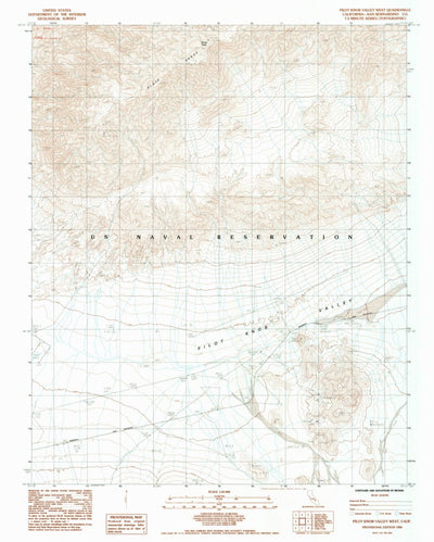 United States Geological Survey Pilot Knob Valley West, CA (1984, 24000-Scale) digital map