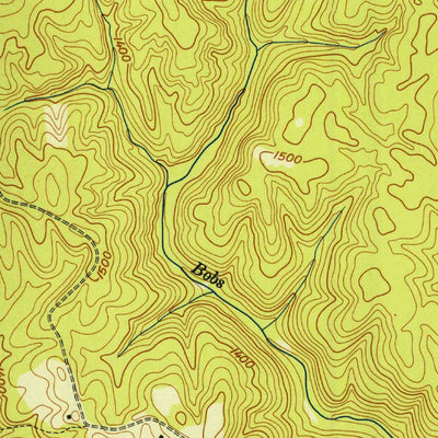 United States Geological Survey Pilot Mountain, TN (1946, 24000-Scale) digital map