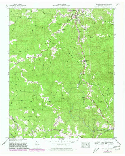 United States Geological Survey Pilot Mountain, TN (1952, 24000-Scale) digital map