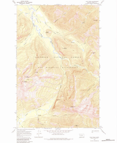 United States Geological Survey Pilot Peak, MT (1970, 24000-Scale) digital map
