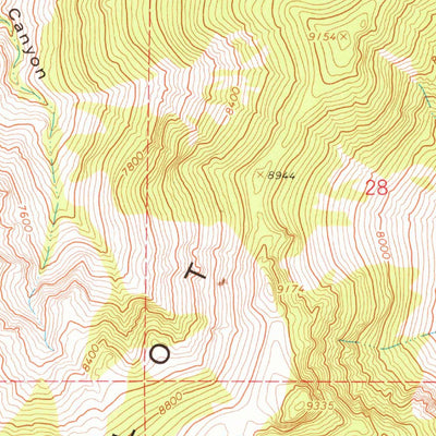 United States Geological Survey Pilot Peak, NV-UT (1967, 24000-Scale) digital map