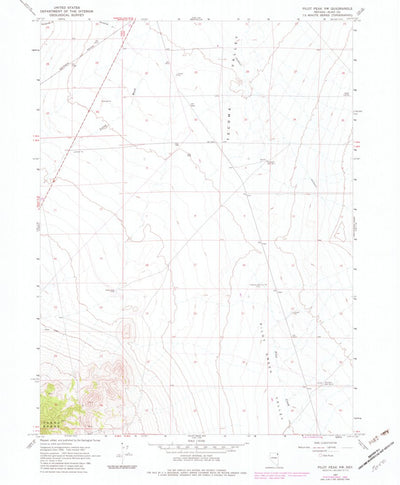 United States Geological Survey Pilot Peak NW, NV (1967, 24000-Scale) digital map