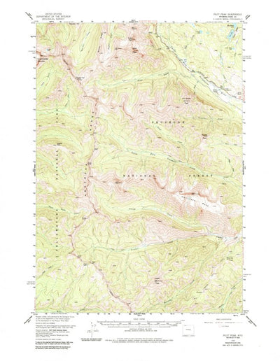 United States Geological Survey Pilot Peak, WY (1956, 62500-Scale) digital map