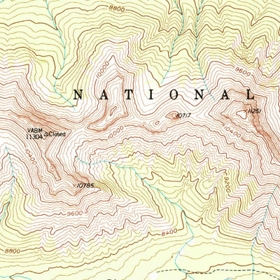 United States Geological Survey Pilot Peak, WY (1956, 62500-Scale) digital map