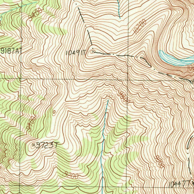 United States Geological Survey Pilot Peak, WY (1989, 24000-Scale) digital map
