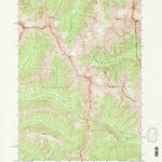 United States Geological Survey Pilot Peak, WY (1991, 24000-Scale) digital map