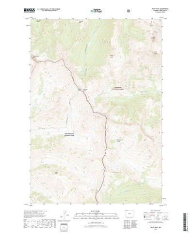 United States Geological Survey Pilot Peak, WY (2017, 24000-Scale) digital map
