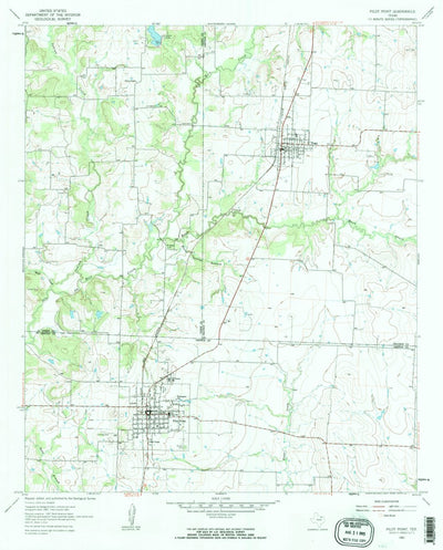 United States Geological Survey Pilot Point, TX (1961, 24000-Scale) digital map