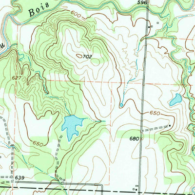 United States Geological Survey Pilot Point, TX (1961, 24000-Scale) digital map