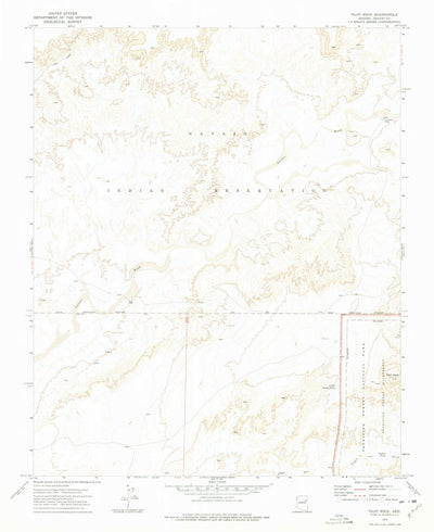 United States Geological Survey Pilot Rock, AZ (1972, 24000-Scale) digital map