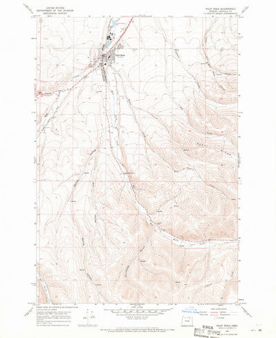 United States Geological Survey Pilot Rock, OR (1967, 24000-Scale) digital map