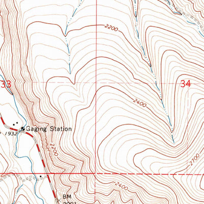 United States Geological Survey Pilot Rock, OR (1967, 24000-Scale) digital map