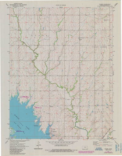United States Geological Survey Pilsen, KS (1971, 24000-Scale) digital map
