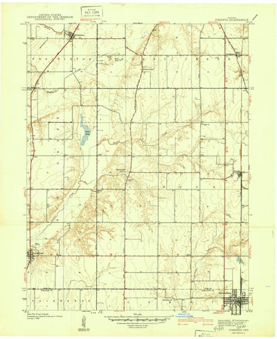 United States Geological Survey Pimento, IN (1940, 24000-Scale) digital map
