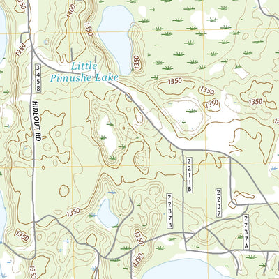 United States Geological Survey Pimushe Lake, MN (2019, 24000-Scale) digital map