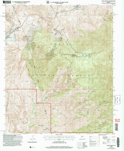 United States Geological Survey Pinal Ranch, AZ (2004, 24000-Scale) digital map