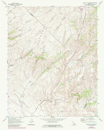 United States Geological Survey Pinalito Canyon, CA (1969, 24000-Scale) digital map