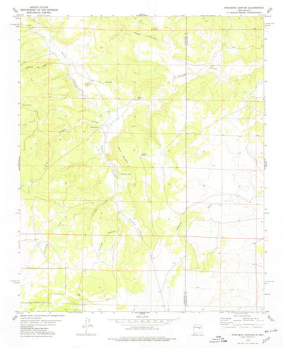 United States Geological Survey Pinavete Canyon, NM (1978, 24000-Scale) digital map