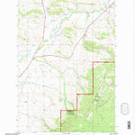 United States Geological Survey Pinchout Creek, MT (1995, 24000-Scale) digital map