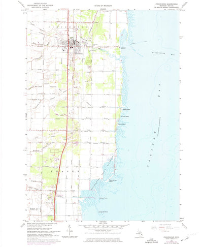 United States Geological Survey Pinconning, MI (1967, 24000-Scale) digital map