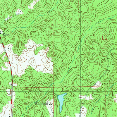 United States Geological Survey Pine Apple South, AL (1981, 24000-Scale) digital map