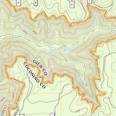 United States Geological Survey Pine, AZ (2011, 24000-Scale) digital map