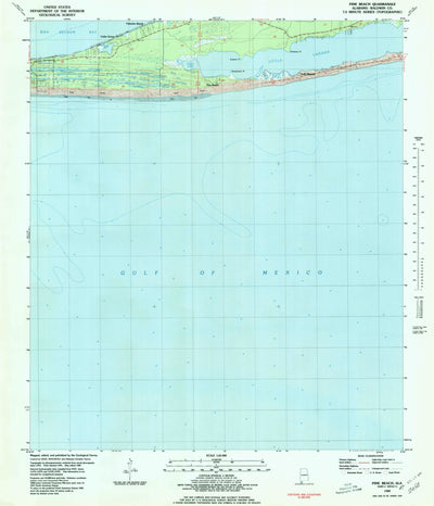 United States Geological Survey Pine Beach, AL (1980, 24000-Scale) digital map