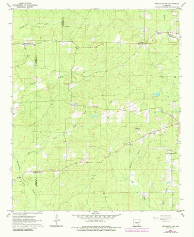 United States Geological Survey Pine Bluff NW, AR (1962, 24000-Scale) digital map