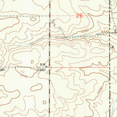 United States Geological Survey Pine Bluffs SE, WY-NE-CO (1991, 24000-Scale) digital map