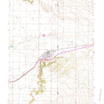 United States Geological Survey Pine Bluffs, WY-NE (1963, 24000-Scale) digital map