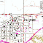United States Geological Survey Pine Bluffs, WY-NE (1963, 24000-Scale) digital map