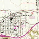 United States Geological Survey Pine Bluffs, WY-NE (1992, 24000-Scale) digital map