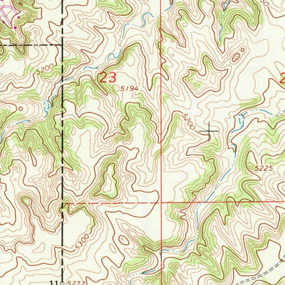 United States Geological Survey Pine Bluffs, WY-NE (1992, 24000-Scale) digital map