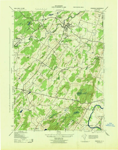 United States Geological Survey Pine Bush, NY (1943, 31680-Scale) digital map