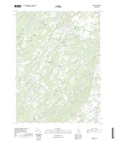 United States Geological Survey Pine Bush, NY (2023, 24000-Scale) digital map