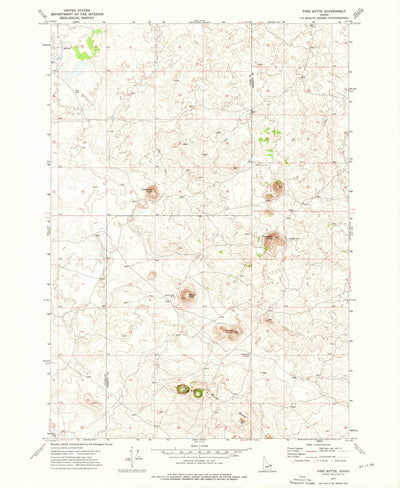 United States Geological Survey Pine Butte, ID (1972, 24000-Scale) digital map