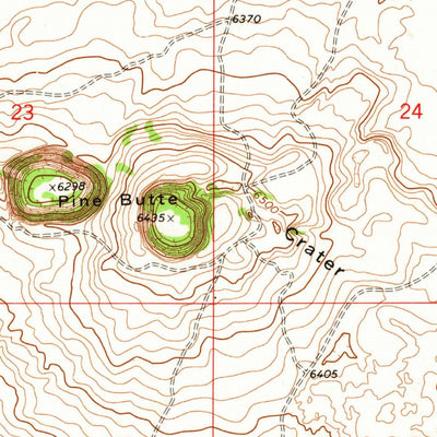 United States Geological Survey Pine Butte, ID (1972, 24000-Scale) digital map