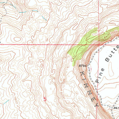 United States Geological Survey Pine Butte, WY (1968, 24000-Scale) digital map